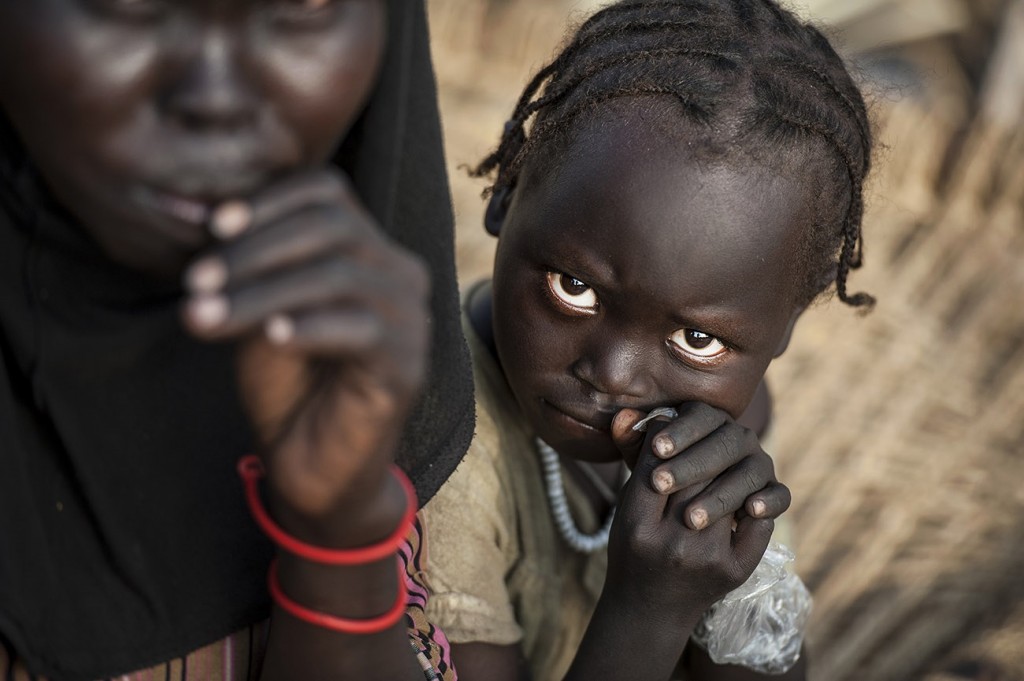 الأطفال اللاجئون في مقاطعة مابان، جنوب السودان. تصوير: سيباستيان ريتش/2013