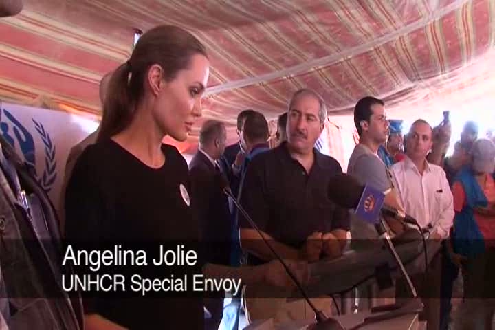 Jordan: Angelina Jolie on the Syrian Border