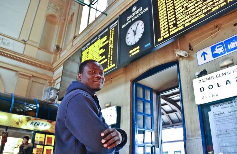 Prince Soniyiki, 29, a Nigerian refugee, at the main train station [&hellip;]