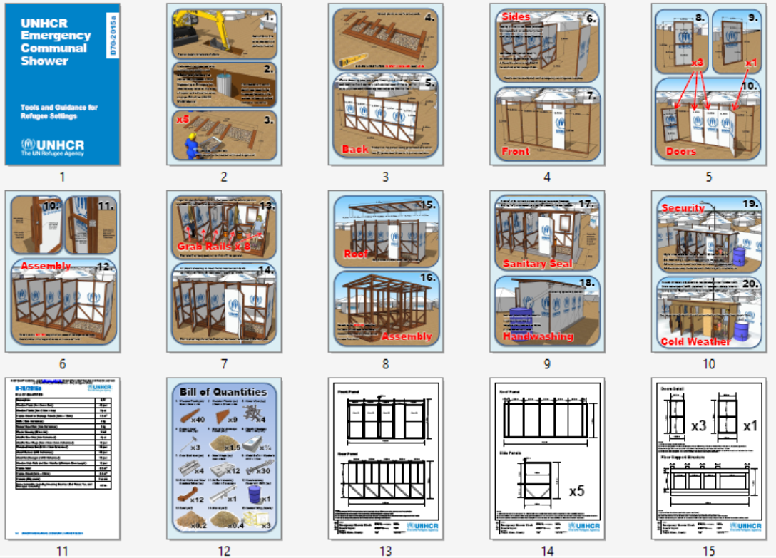 D70 Emergency Communal Shower (UNHCR, 2015)v3