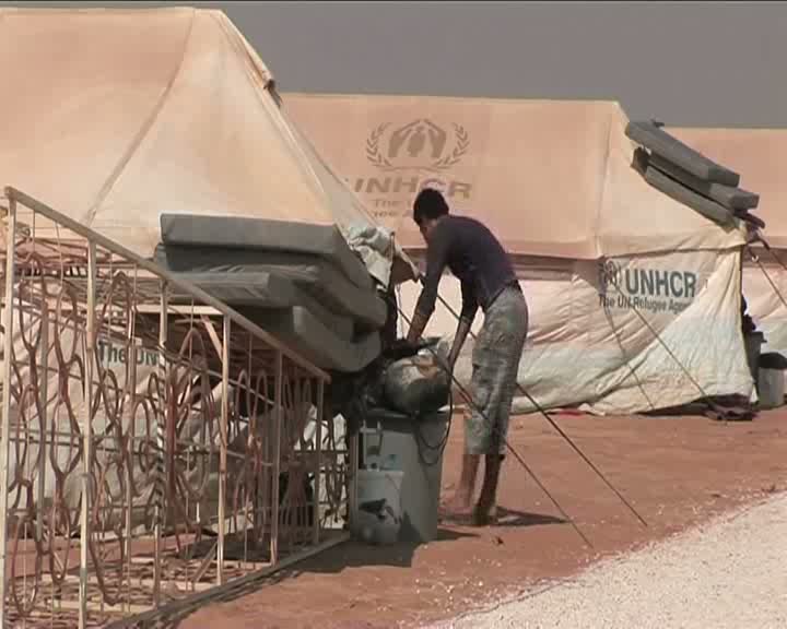 Jordan: First Syrians in new camp