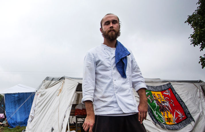 A Swedish Chef Serves Hot Meals to Refugees