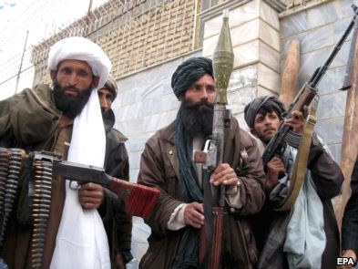 Though some Taliban fighters have surrendered under a government amnesty scheme (pictured) in Herat, police still struggle to maintain control.