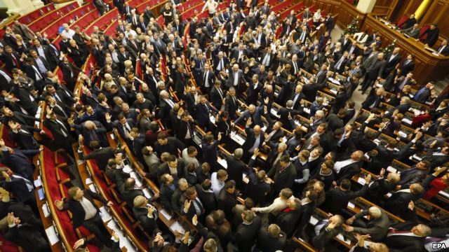 Lawmakers voted for the amendment by a show of hands, not electronically, as the opposition has been blocking the parliament's podium since January 14.
