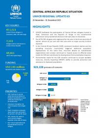UNHCR Regional Update #63 (20 November - 31 December 2015)