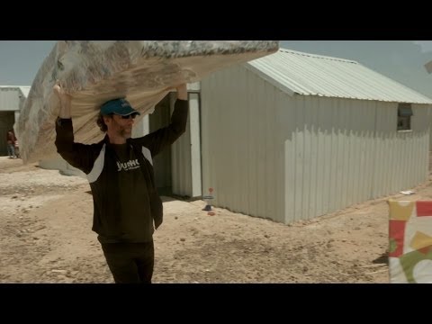 Neil Gaiman Meets Syrian Refugees in Jordan