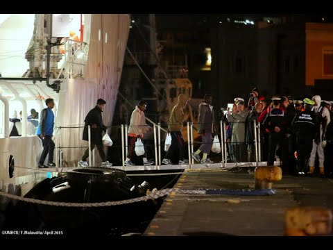 Italy: Survivors of the Sea Tragedy 