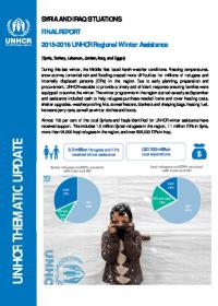 UNHCR Regional Winter Assistance Final Report (2015-2016)