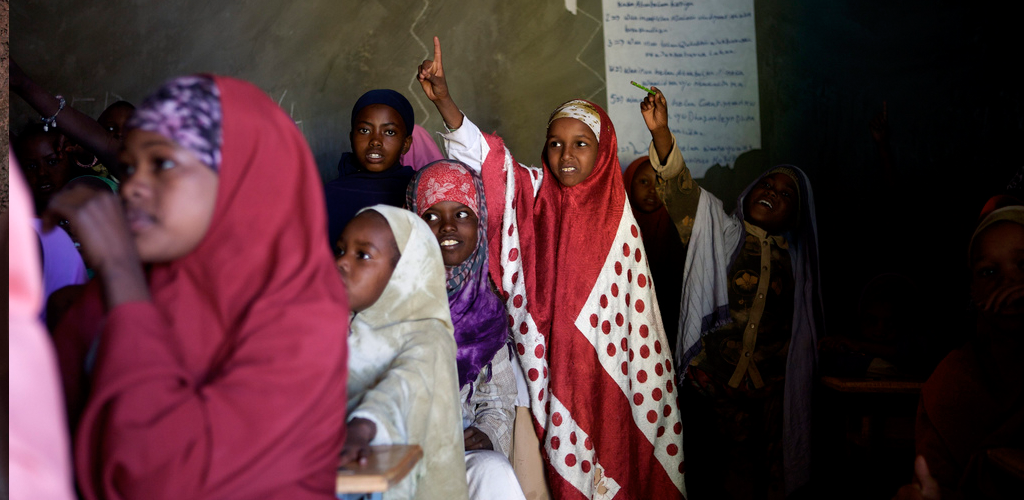 Young refugees continue their education despite living in camps.