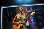Malian singer-songwriter Rokia Traoré performs at the Nansen Refugee Award ceremony. 