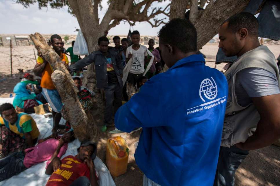 Djibouti. IOM transit centre on the main migration route from Ethiopia to Saudi Arabia through Yemen