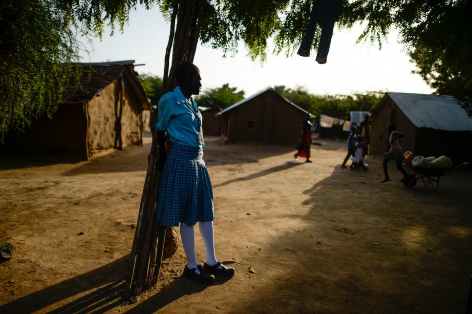 Amacth, 18, is a Sudanese refugee who also studies at Morneau Shepell School in Kakuma camp.