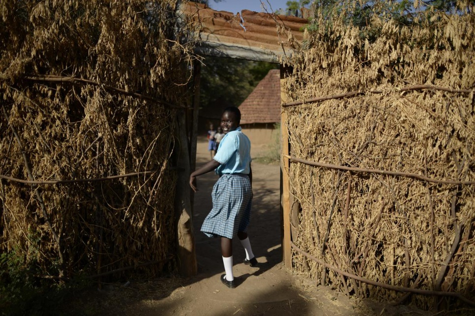 Esther Nyakong, 17, is the youngest of three girls raised by a single mother from Juba.