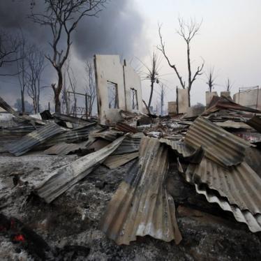 Birmanie: Des images satellite démontrent l’ampleur de la destruction à Meiktila