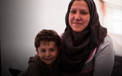 Wafaa fled the war in Syria with her three children.