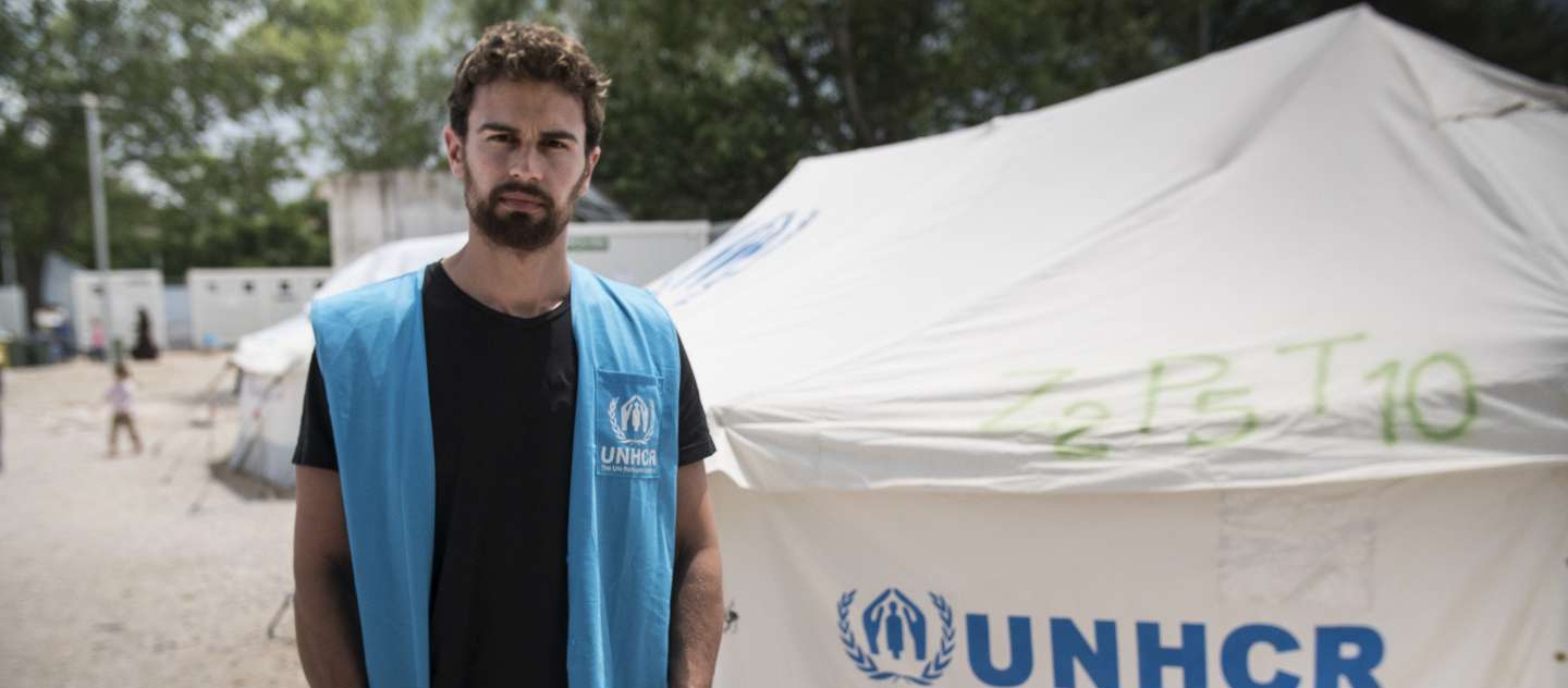 UNHCR High Profile Supporter Theo James meets refugees in Greece