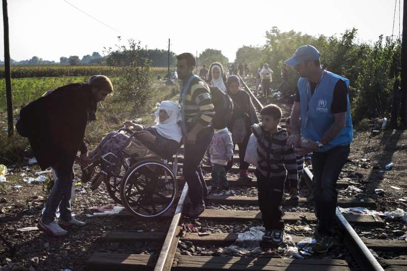 UNHCR staff are now on the ground in Hungary to greet people as they arrive from Serbia. Thousands of mostly Syrian refugees are crossing this border every day. 