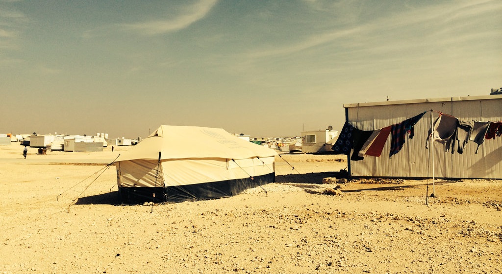 Za'atari Camp is home to nearly 80,000 refugees.