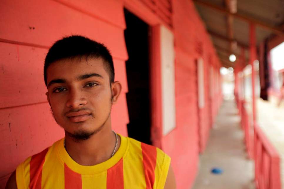 Kasim was rescued by Indonesian fishermen from a sinking smugglers' boat. 