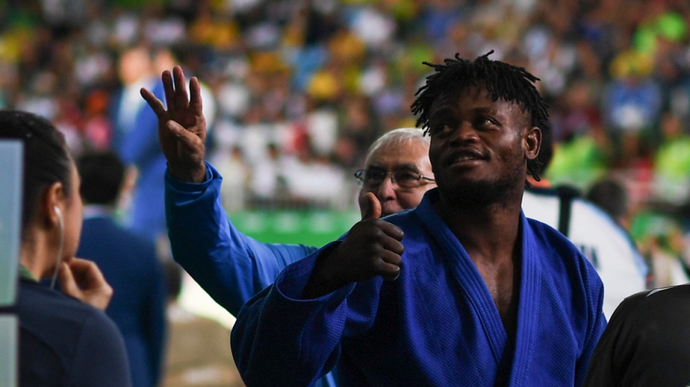 Even though Popole lost his second match against Donghan Gwak, who went on to win the bronze medal, he was supported by the crowd as a local hero.