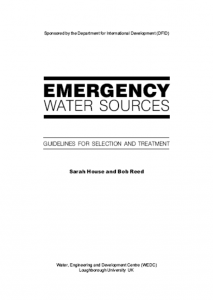 Emergency Water Sources (WEDC)