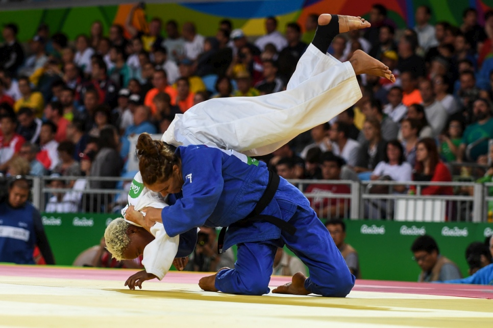 Yolande Mabika a perdu contre la judokate israélienne Linda Bolder, mais elle est partie la tête haute.