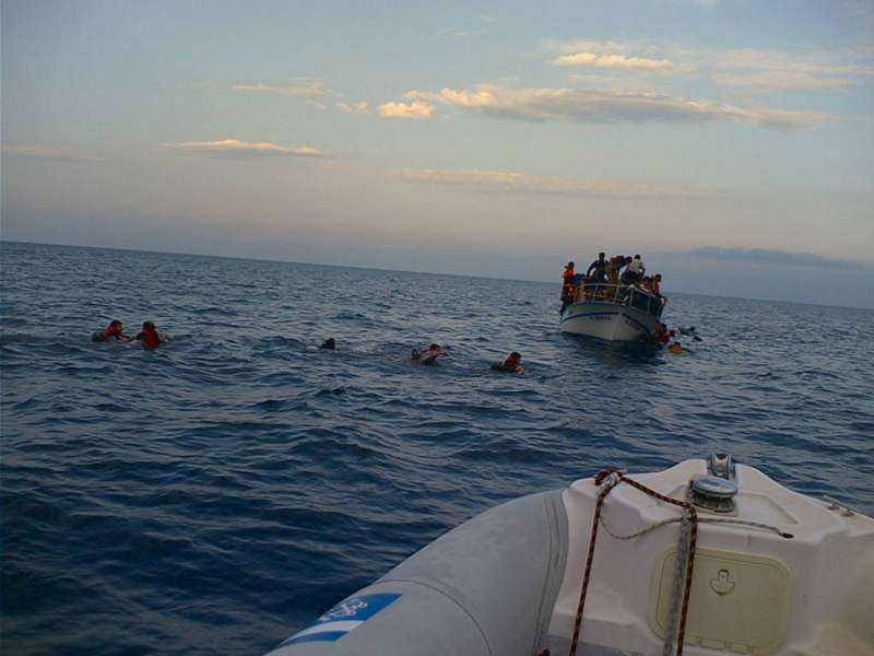 Photo reproduite avec l'aimable autorisation des garde-côtes grecs