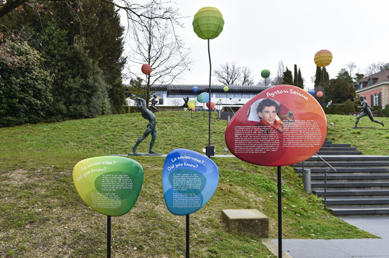 Warm up dans le parc du Musée