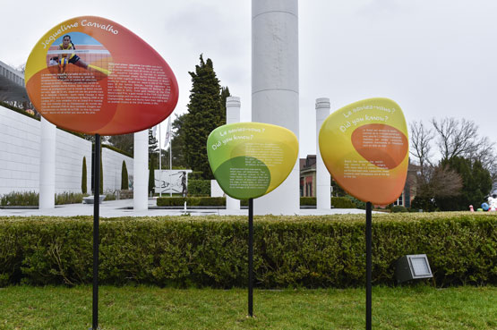 Warm up dans le parc du Musée