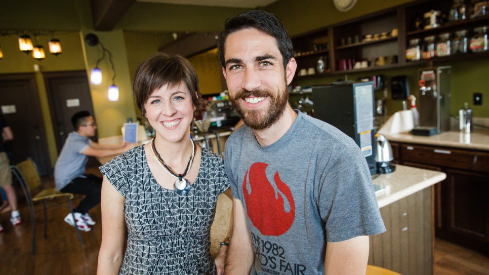 Rachel Taber and Doug Hewitt co-founded the 1951 Coffee Company, which trains refugees in the San Francisco Bay Area to work as baristas.