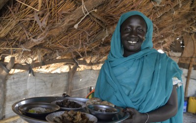 Atoma et sa fille ont marché pendant cinq jours pour fuir la violence au Soudan.