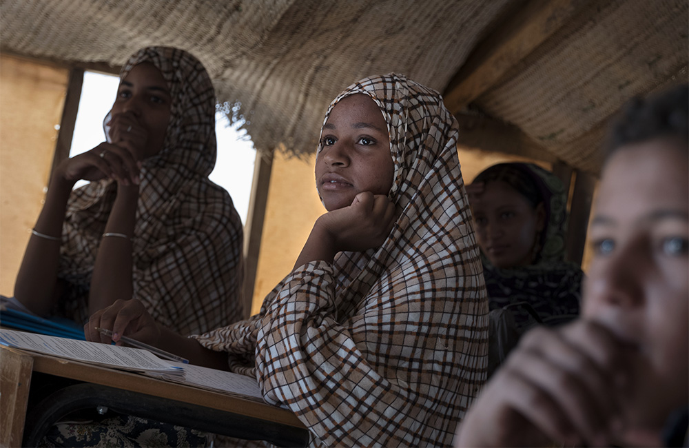 Mauritania.Visul lui Tinalbarka este să devină avocat.