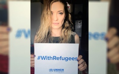 Carolina Crescentini per #WithRefugees