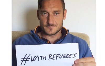 Francesco Totti per #WithRefugees