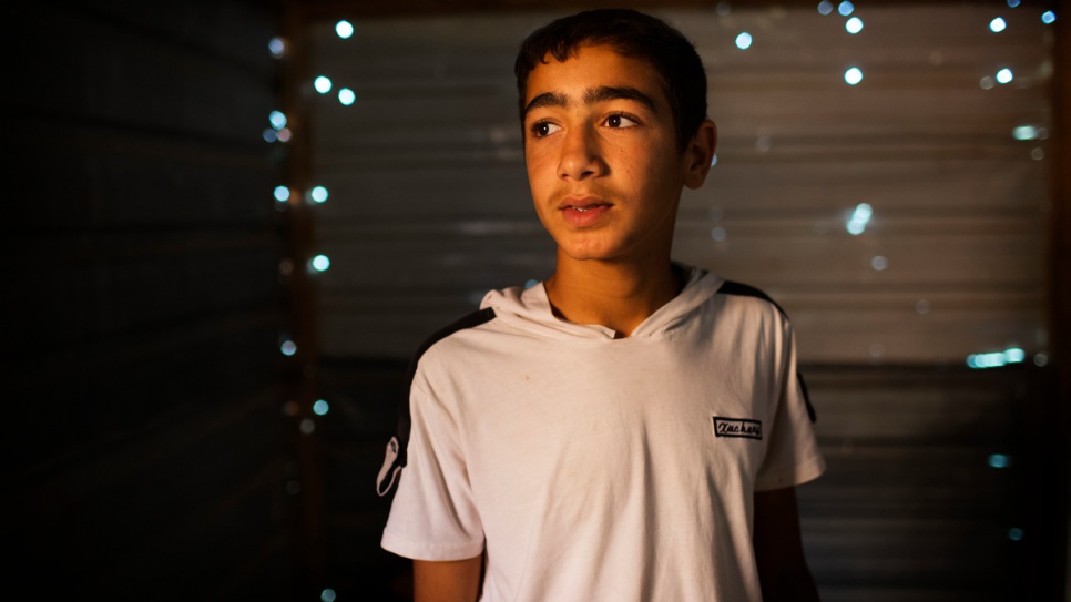 Mohammad took up wrestling four months after arriving at Za'atari refugee camp in 2013. He has been training every day for the past three years.