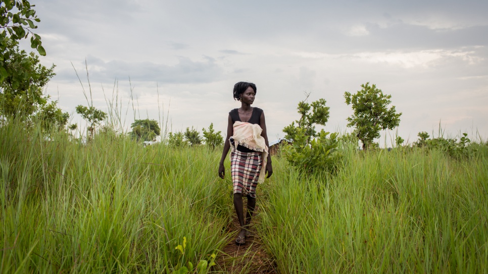 "I left South Sudan because there was no food at home," says Marta Abau, from the Eastern Equatoria region of South Sudan.