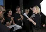 UNHCR Goodwill Ambassador Cate Blanchett and actors (left to right ) S...