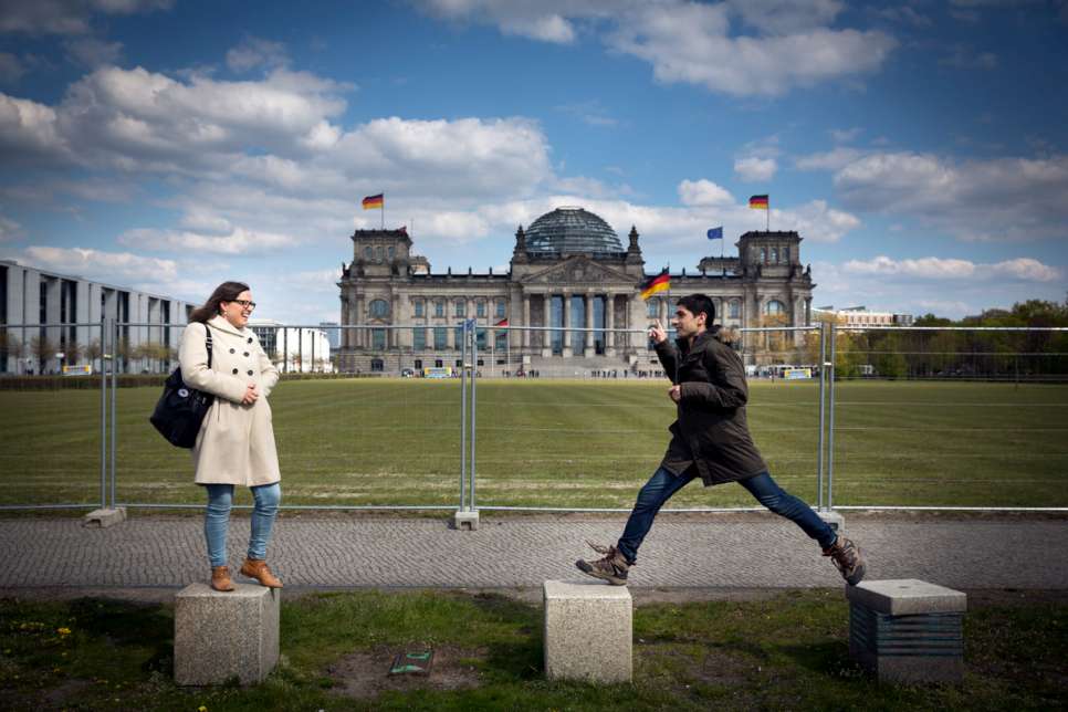 "For me, the Reichstag is a symbol of Germany's strength," says Fahed. 