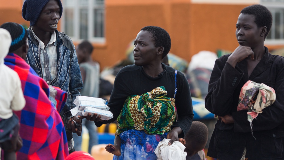 Grace Juru from Juba in South Sudan is reunited with her family after being separated while fleeing to Uganda.