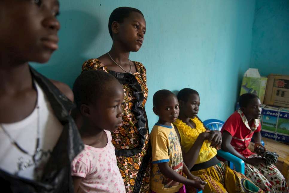 Children from South Sudan are registered as refugees in Dungu Town in Congo. Their father is still in South Sudan and their mother was shot dead.