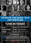 Are you ready to tune in today? Join us LIVE on Facebook and stand #WithRefugees & supporters around the world. http://trib.al/vvgOttn