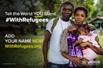 Do you stand #WithRefugees? Join 910,000 others, by signing and sharing now: www.withrefugees.org. You can help us reach 1 million signatures for Friday's handover to Ban Ki-moon. Thank you.