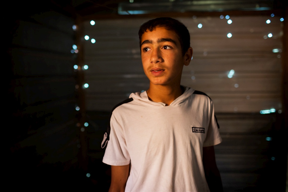 Mohammed a commencé la lutte quatre mois après son arrivée au camp de réfugiés de Zaatari en 2013. Il s'entraine quotidiennement depuis trois ans. 
