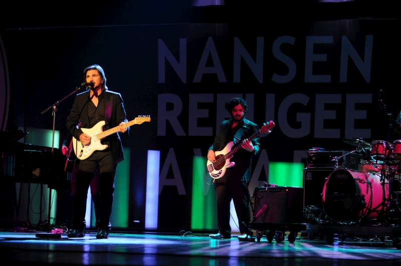 Colombian humanitarian and musician Juanes also took part in the tribute, performing two of the songs that have propelled him to stardom in South America.  
