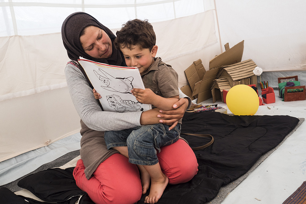 Greece. After fleeing Syria with her three children, Wafaa Tabra dreams of reuniting with her husband in Germany