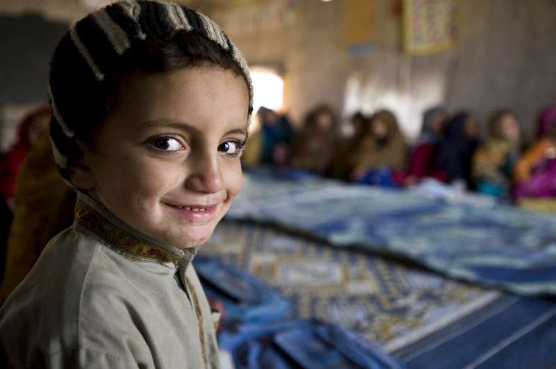 Thinking of You: Millions will be thinking of the displaced, like this boy in Pakistan, on World Refugee Day.