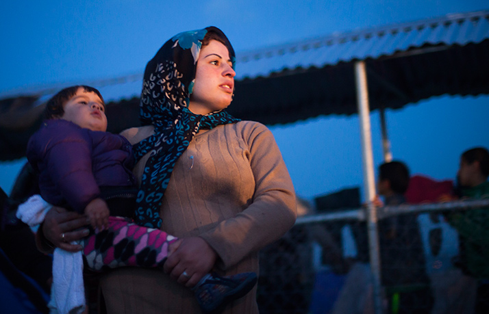 Refugees At Border Bottleneck