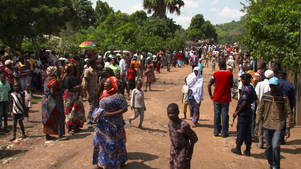 La petite ville de Zongo, en République démocratique du Congo, où près de 10 000 réfugiés ont trouvé asile. 