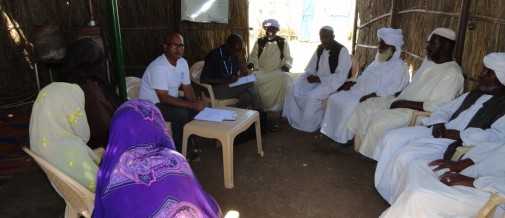 Photo: FGD with Livelihoods Committee in Shagarab 1 camp