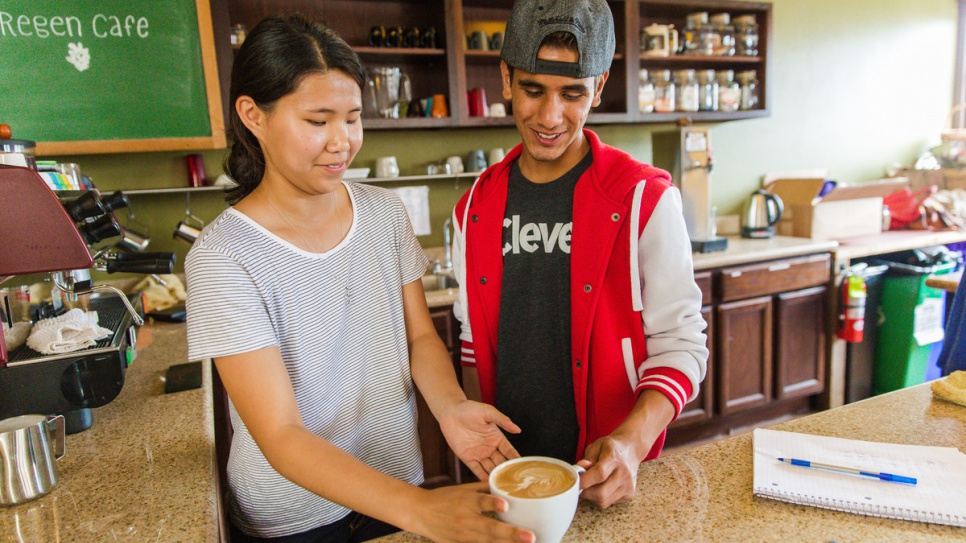 Since July, 19 students from Afghanistan, Eritrea, Guatemala, Mongolia, Myanmar, Pakistan, Somalia and Viet Nam have completed the 40-hour barista course.